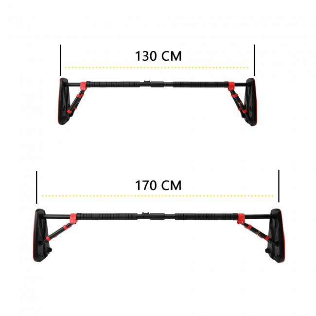 Турник раздвижной Cornix Elite+ 130-170 см XR-0296 Black/Red