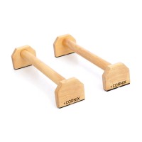 Упори для віджимань (паралети) Cornix 50 см дерев'яні, подовжені XR-0382