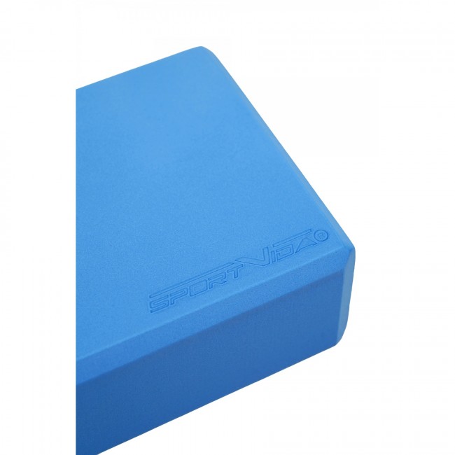 Блок для йоги SportVida EVA 23 x 15 x 7.6 см SV-EZ0069 Blue