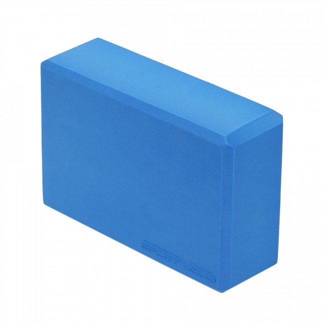 Блок для йоги SportVida EVA 23 x 15 x 7.6 см SV-EZ0069 Blue Блок для йоги SportVida EVA 23 x 15 x 7.6 см SV-EZ0069 Blue