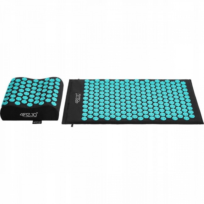 Коврик акупунктурный с подушкой 4FIZJO Ergo Mat Аппликатор Кузнецова Black/Blue (P-5907739313911)