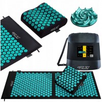 Коврик акупунктурный с подушкой 4FIZJO Ergo Mat XL Аппликатор Кузнецова Black/Blue (P-5907739313874)