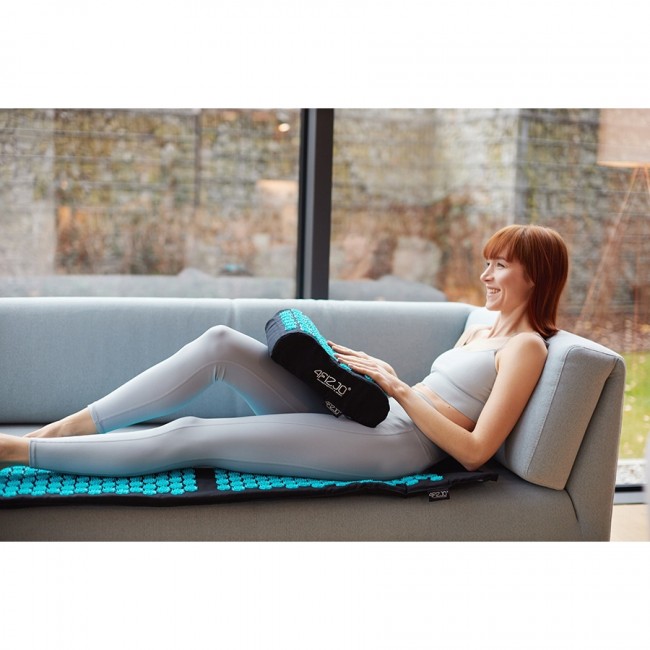Килимок акупунктурний з подушкою 4FIZJO Ergo Mat XL Аплікатор Кузнєцова Black/Blue (P-5907739313874)