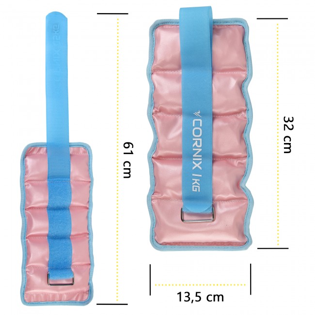 Утяжелители-манжеты для ног и рук Cornix 2 x 1 кг XR-0399