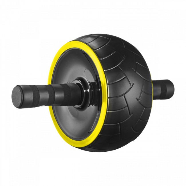 Ролик (гимнастическое колесо) для пресса 4FIZJO Ab Wheel XL Black/Yellow (P-5907739314444)