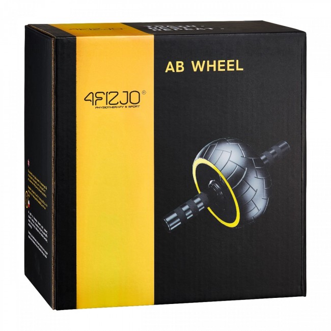 Ролик (гимнастическое колесо) для пресса 4FIZJO Ab Wheel XL Black/Yellow (P-5907739314444)