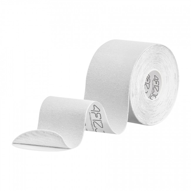 Стрічка кінезіологічна (кінезіо тейп) 4FIZJO 5 см x 5 м White (P-5907739318831)