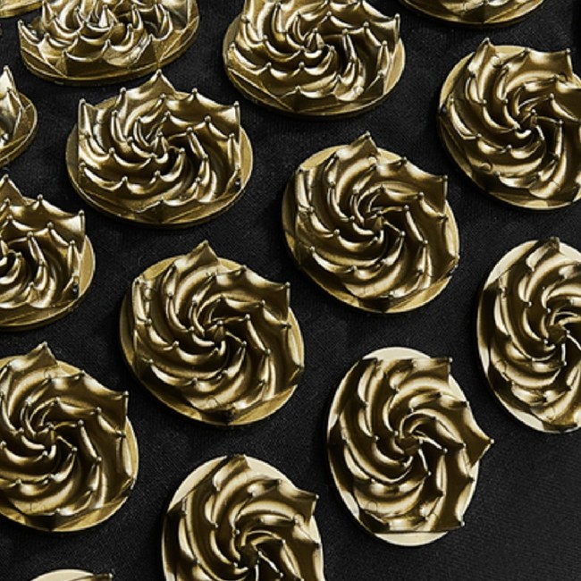 Валик акупунктурный 4FIZJO Standard Аппликатор Кузнецова Black/Gold (P-5907739316936)