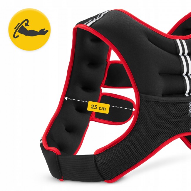 Жилет-утяжелитель для тренировок 4FIZJO 10 кг Black/Red (P-5905973402163)