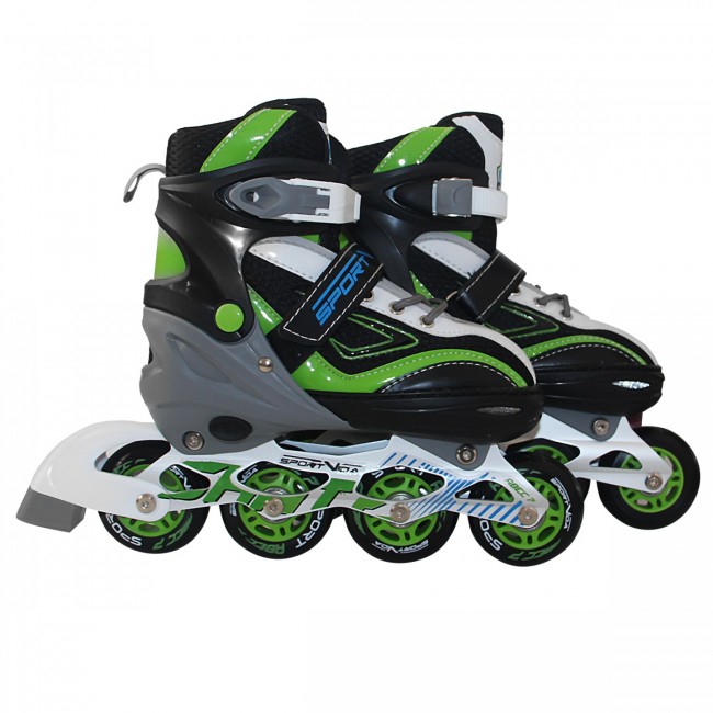 Роликові ковзани SportVida 4 в 1 SV-LG0034 Size 31-34 Black/Green/White