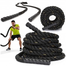 Канат тренировочный Actiget Battle Rope 9 м для кроссфита ACT0015 Black