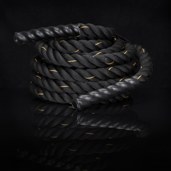 Канат тренировочный Actiget Battle Rope 9 м для кроссфита ACT0015 Black