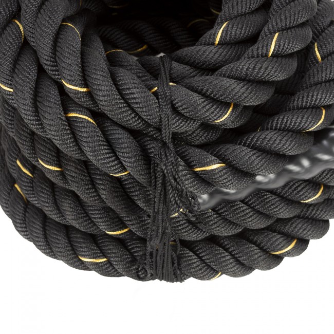 Канат тренировочный Actiget Battle Rope 9 м для кроссфита ACT0015 Black