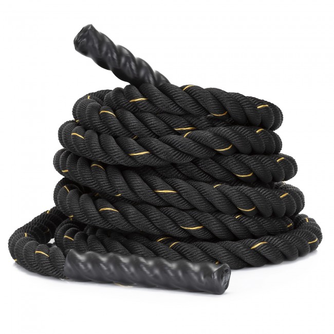 Канат тренировочный Actiget Battle Rope 9 м для кроссфита ACT0015 Black