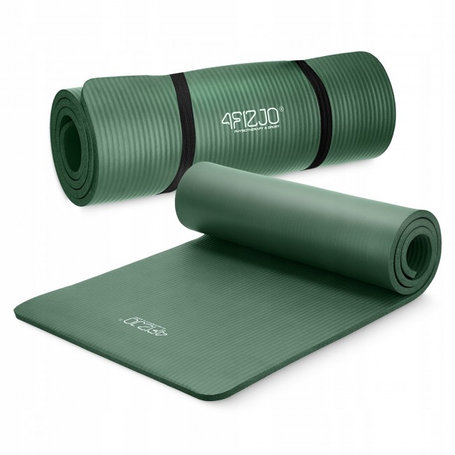 Коврик (мат) спортивный 4FIZJO NBR 180 x 60 x 1 см для йоги и фитнеса Navy Green (P-5905973406680)