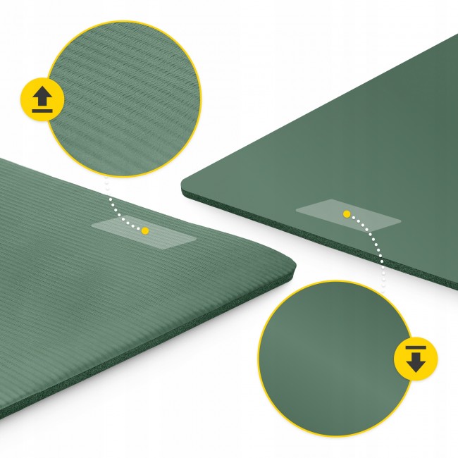 Коврик (мат) спортивный 4FIZJO NBR 180 x 60 x 1 см для йоги и фитнеса Navy Green (P-5905973406680)