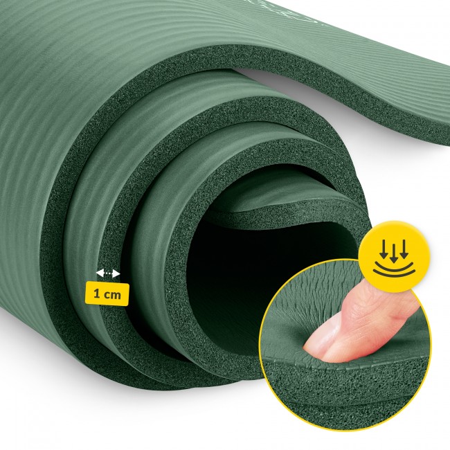 Коврик (мат) спортивный 4FIZJO NBR 180 x 60 x 1 см для йоги и фитнеса Navy Green (P-5905973406680)