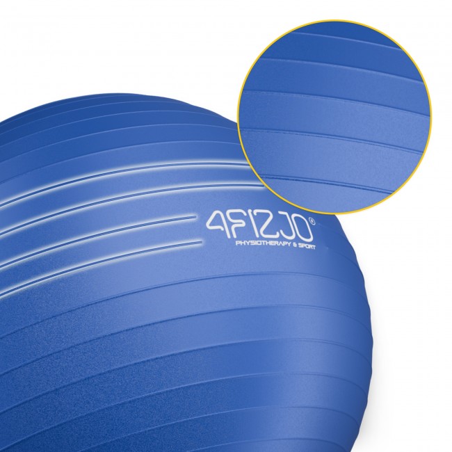 Мяч для фитнеса (фитбол) 4FIZJO 85 см Anti-Burst Blue (P-5907739316400)