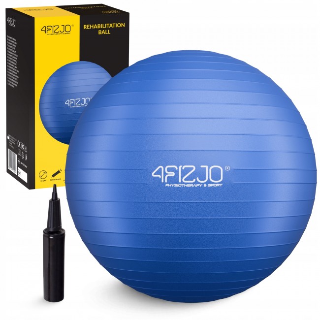 Мяч для фитнеса (фитбол) 4FIZJO 85 см Anti-Burst Blue (P-5907739316400) Мяч для фитнеса (фитбол) 4FIZJO 85 см Anti-Burst Blue (P-5907739316400)