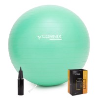 М'яч для фітнесу (фітбол) Cornix 85 см Anti-Burst XR-0369 Mint