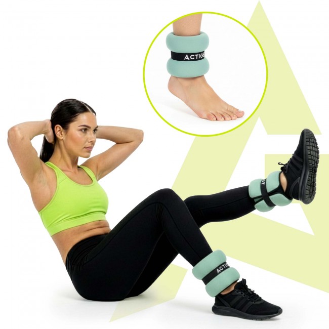 Утяжелители-манжеты для ног и рук Actiget 2 x 1.5 кг ACT0129 Turquoise/Black