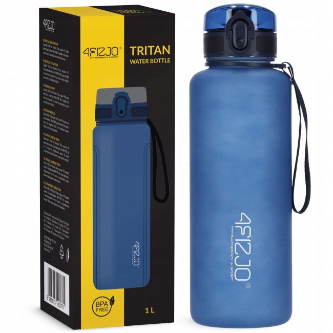 Бутылка для воды спортивная 4FIZJO 1000 мл Blue (P-5905973403771) Бутылка для воды спортивная 4FIZJO 1000 мл Blue (P-5905973403771)