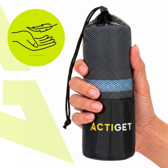 Спортивний рушник Actiget 180 x 100 см з мікрофібри ACT0190 Dark Grey