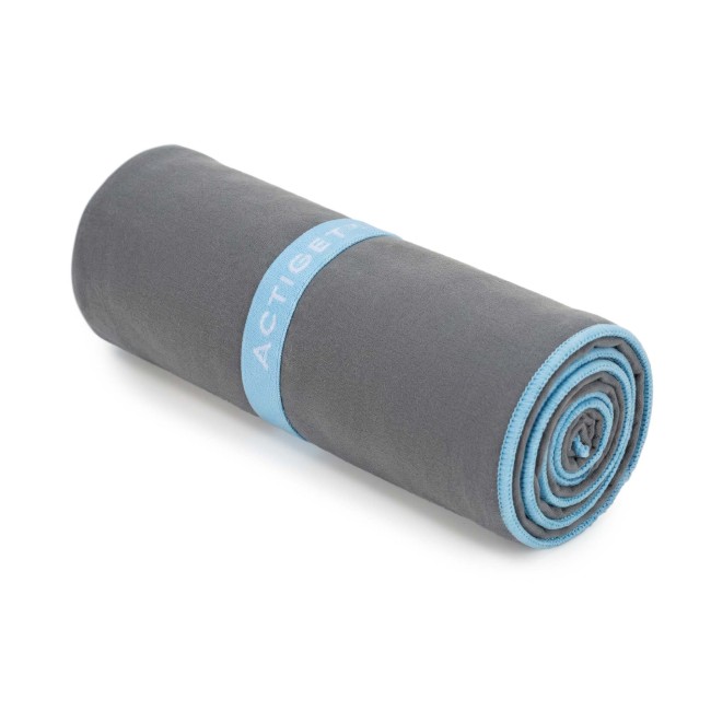 Спортивний рушник Actiget 180 x 100 см з мікрофібри ACT0190 Dark Grey