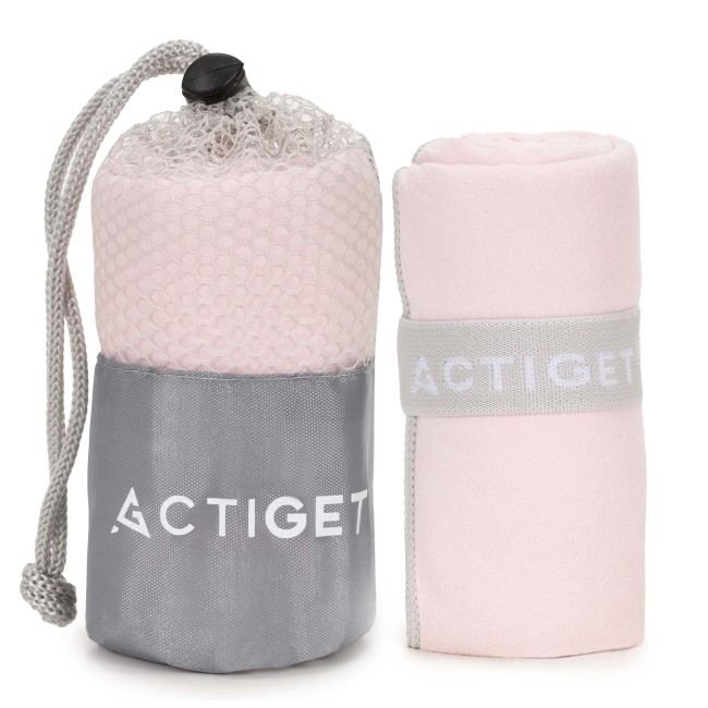 Спортивний рушник Actiget 80 x 40 см з мікрофібри ACT0184 Light Pink