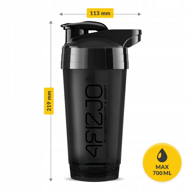 Шейкер спортивный 4FIZJO Ultra 700 мл Black (P-5905973407090)