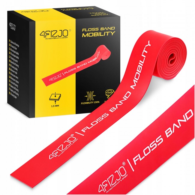 Лента компрессионная для флоссинга 4FIZJO Floss Band 207 x 5 x 0.15 см Red (P-5905973405249) Лента компрессионная для флоссинга 4FIZJO Floss Band 207 x 5 x 0.15 см Red (P-5905973405249)