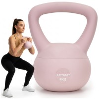 Гиря мягкая Actiget 4 кг для фитнеса ACT0063 Pink