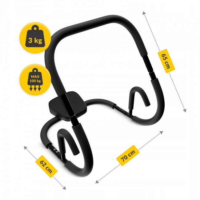 Тренажер для пресса 4FIZJO Ab Crunch Black (P-5905973402675)