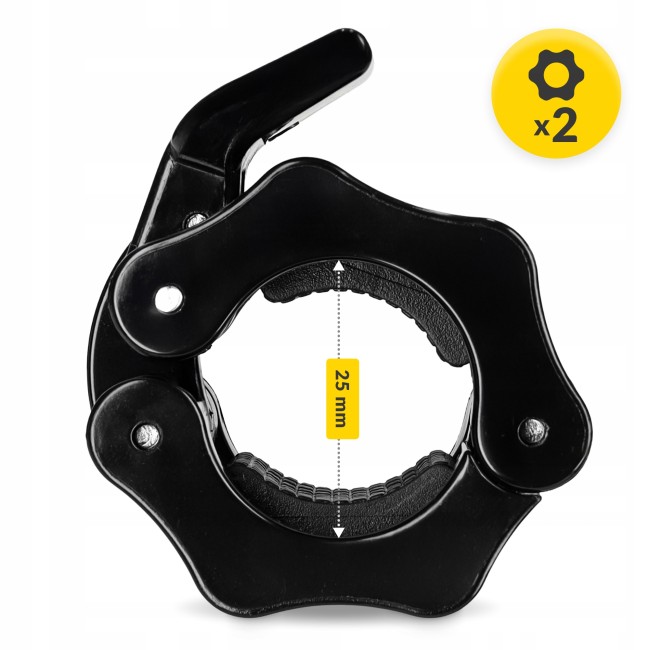 Замки (затискачі) для грифа 4FIZJO Quick Release 25 мм 2 шт (P-5905973407519)