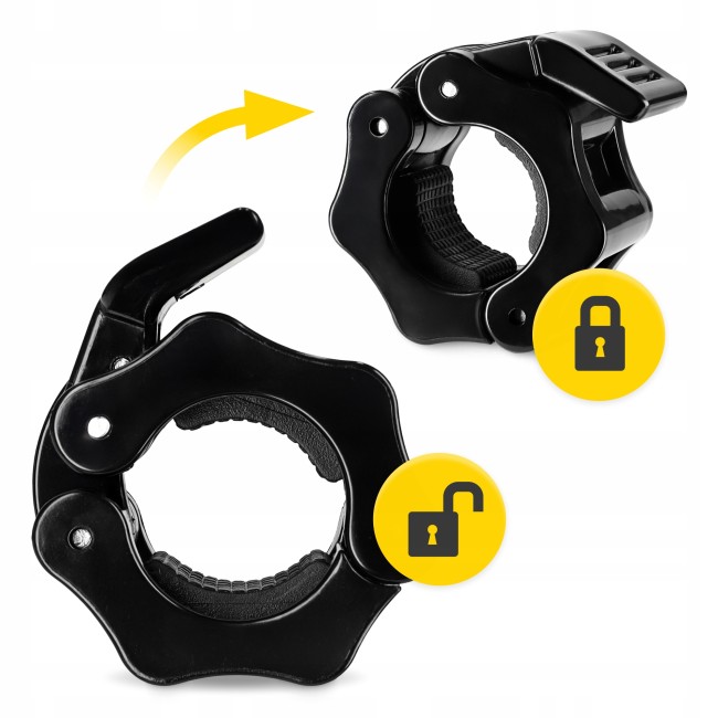 Замки (затискачі) для грифа 4FIZJO Quick Release 25 мм 2 шт (P-5905973407519)