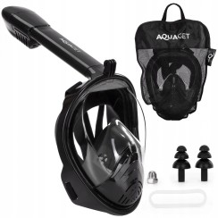 Повнолицьова маска для снорклінгу Aquaget Size L/XL AQ0005 Black