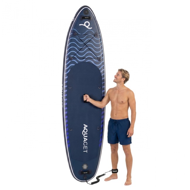 Надувная SUP доска (САП борд) Aquaget 320 см с веслом AQ0046 Navy Blue/Black