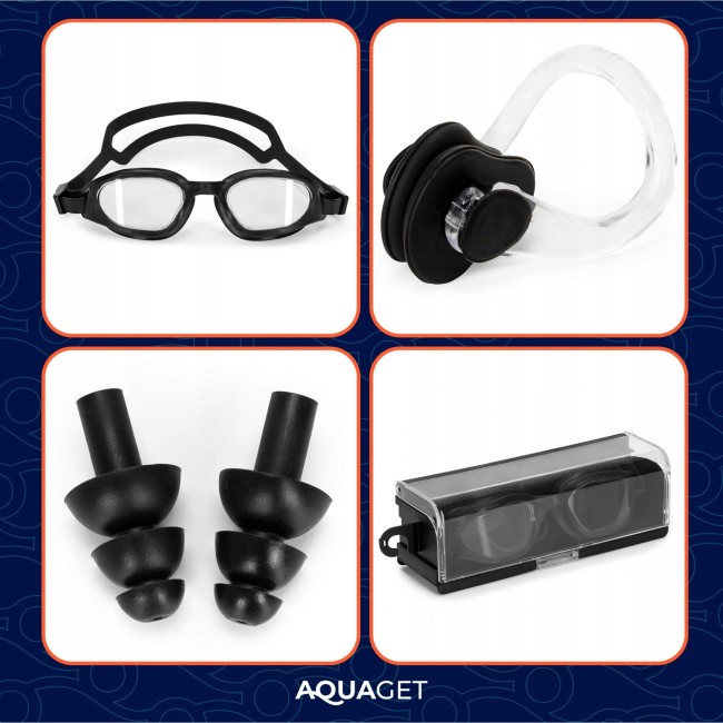 Очки для плавания Aquaget AQ0013 Black