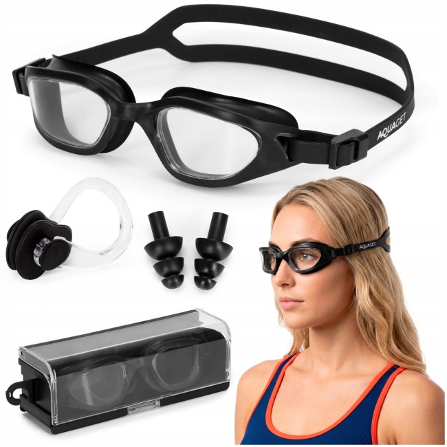 Очки для плавания Aquaget AQ0013 Black