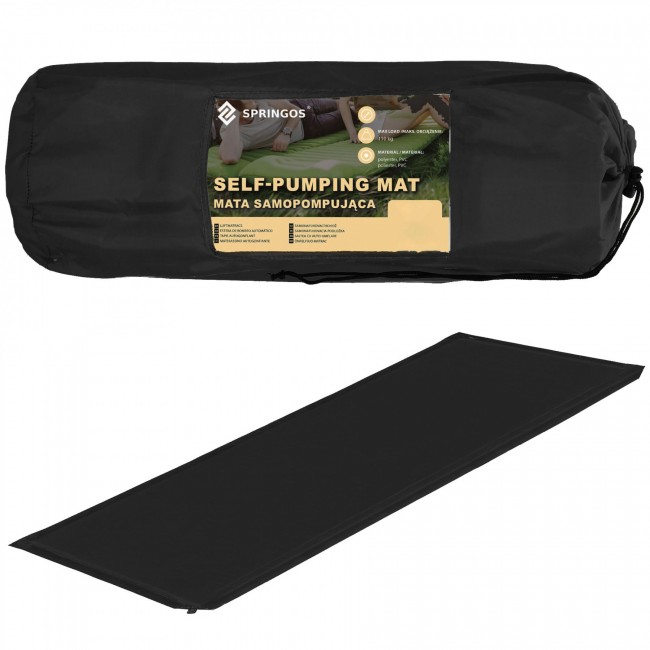 Килимок самонадувний Springos 180 x 50 x 5 см PM030