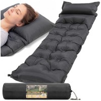 Килимок самонадувний Springos 193 x 66 x 3.5 см з подушкою PM053 Grey