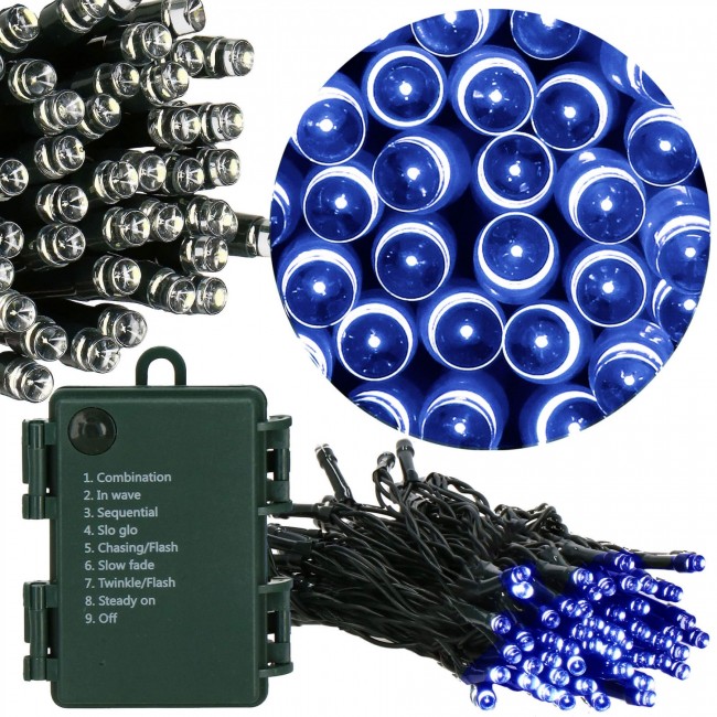Гирлянда на батарейках Springos 10 м 100 LED CL4033 Blue