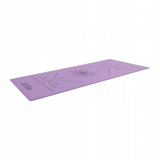 Килимок (мат) спортивний 4FIZJO PU 183 x 68 x 0.4 см для йоги та фітнесу Violet (P-5907739319548)