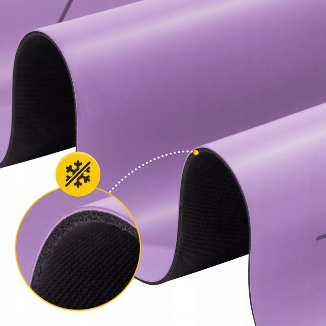 Килимок (мат) спортивний 4FIZJO PU 183 x 68 x 0.4 см для йоги та фітнесу Violet (P-5907739319548)