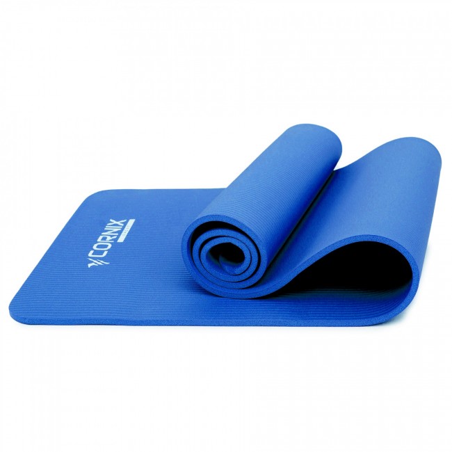 Коврик спортивный Cornix NBR 183 x 61 x 1 cм для йоги и фитнеса XR-0009 Blue