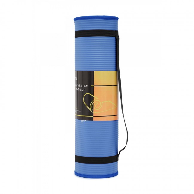 Коврик спортивный Cornix NBR 183 x 61 x 1 cм для йоги и фитнеса XR-0096 Blue/Blue