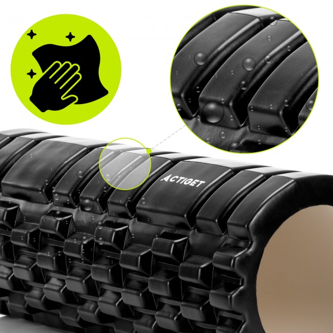 Массажный ролик Actiget EVA 33 x 13.5 см (валик, роллер) ACT0029 Black