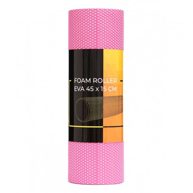 Масажний ролик Cornix EVA+ 45 x 15 см (валик, роллер) XR-0303 Pink