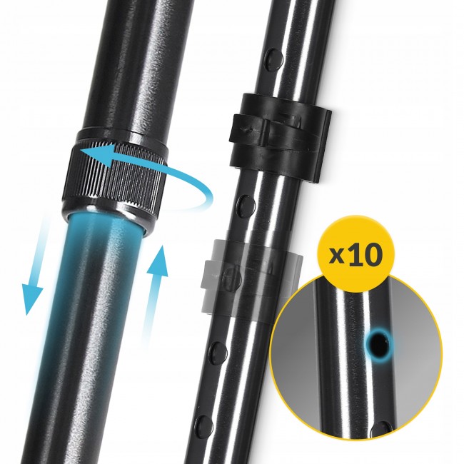 Костыли ортопедические 4FIZJO PRO 2 шт с опорой для локтя, регулируемые Blue (P-5905973403580)