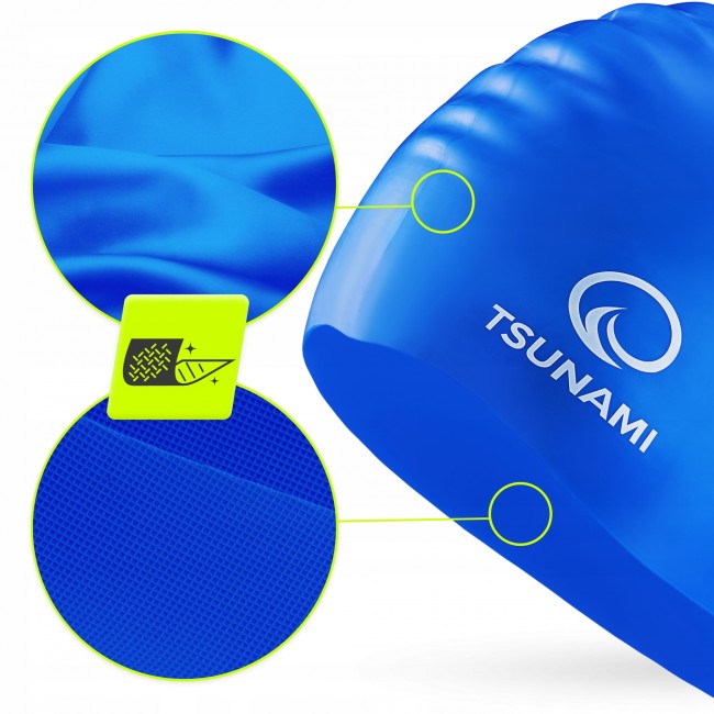 Шапочка для плавання TSUNAMI Pro Blue (P-5905973401883)